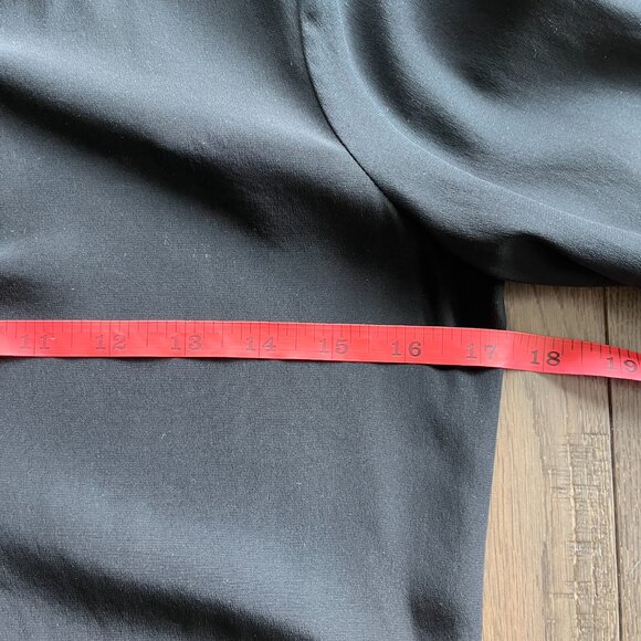 Calypso St. Barth Silk Flutter Bell Sleeve Keyhole Neckline Dress Black Size XS - Picture 5 of 6